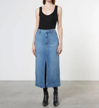 Enza Costa - Soft Touch Slit Skirt