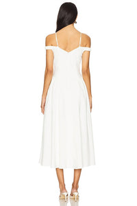ASTR Elvinia Midi Dress in white - women's dress - alternate view