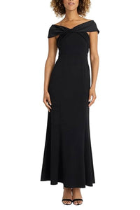 Maggy London - Off The Shoulder Long Evening Dress
