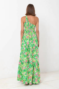 CENTRED ONE SHOULDER MAXI DRESS