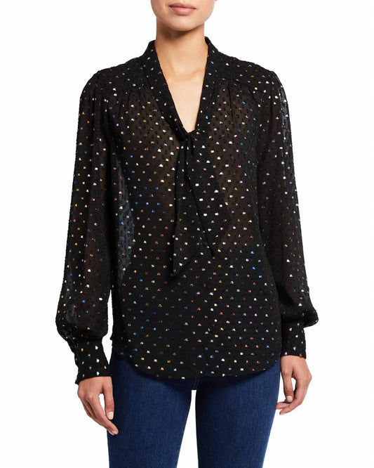 Paige - Cleobelle Long Sleeve Tie Neck Blouse