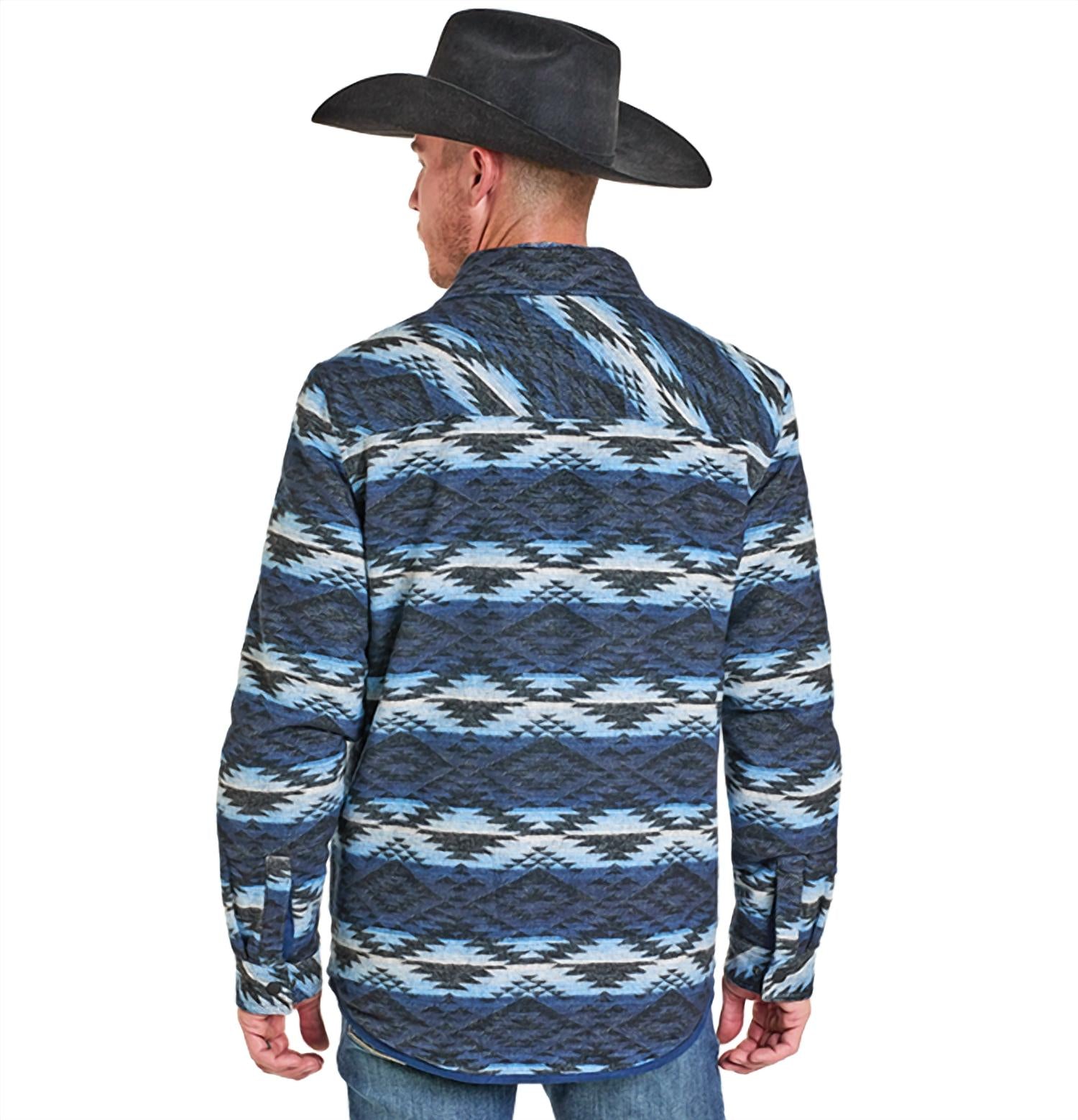 Rock & Roll Denim - Men's Reversible Aztec Shacket