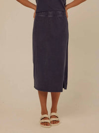 Threads 4 Thought - Adella Mineral Wash Eco Jersey Midi Skirt