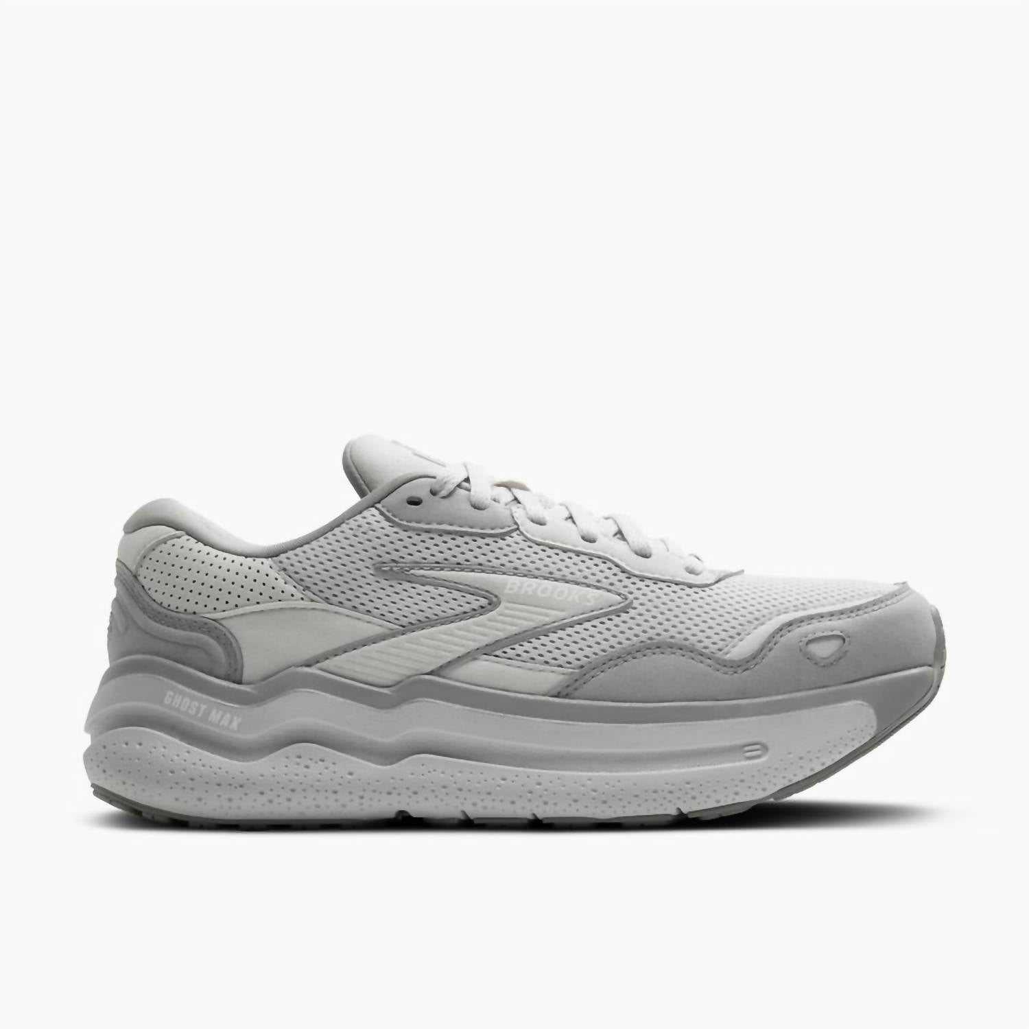 BROOKS Women's Ghost Max Se Shoe in oyster alloy antartica - women's sneaker