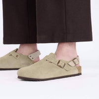 BIRKENSTOCK Women's Tokio Ii Suede Clogs in taupe - women's shoe - view 6