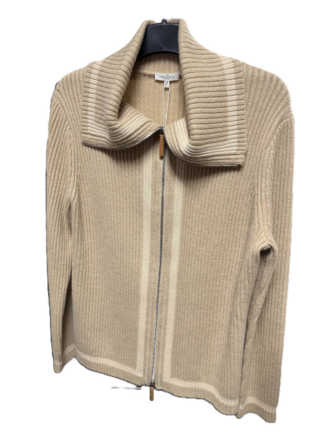 Lafayette 148 - Women's Zip Rib Cashmere Sweater