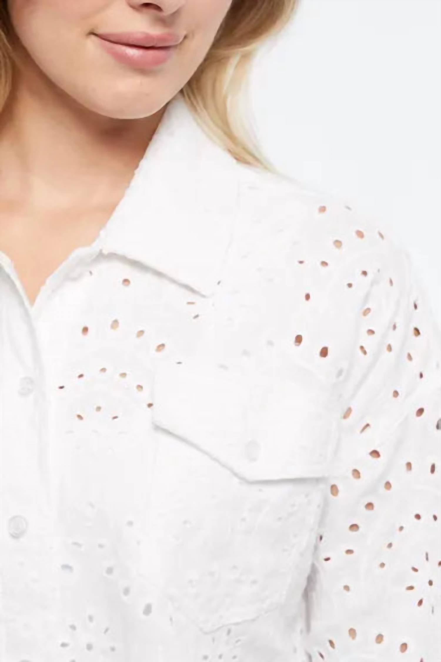 Tribal - Elaine Eyelet Shacket