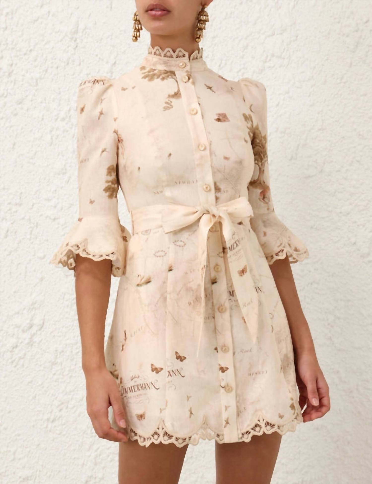 Zimmermann - Women's Applique Mini Dress