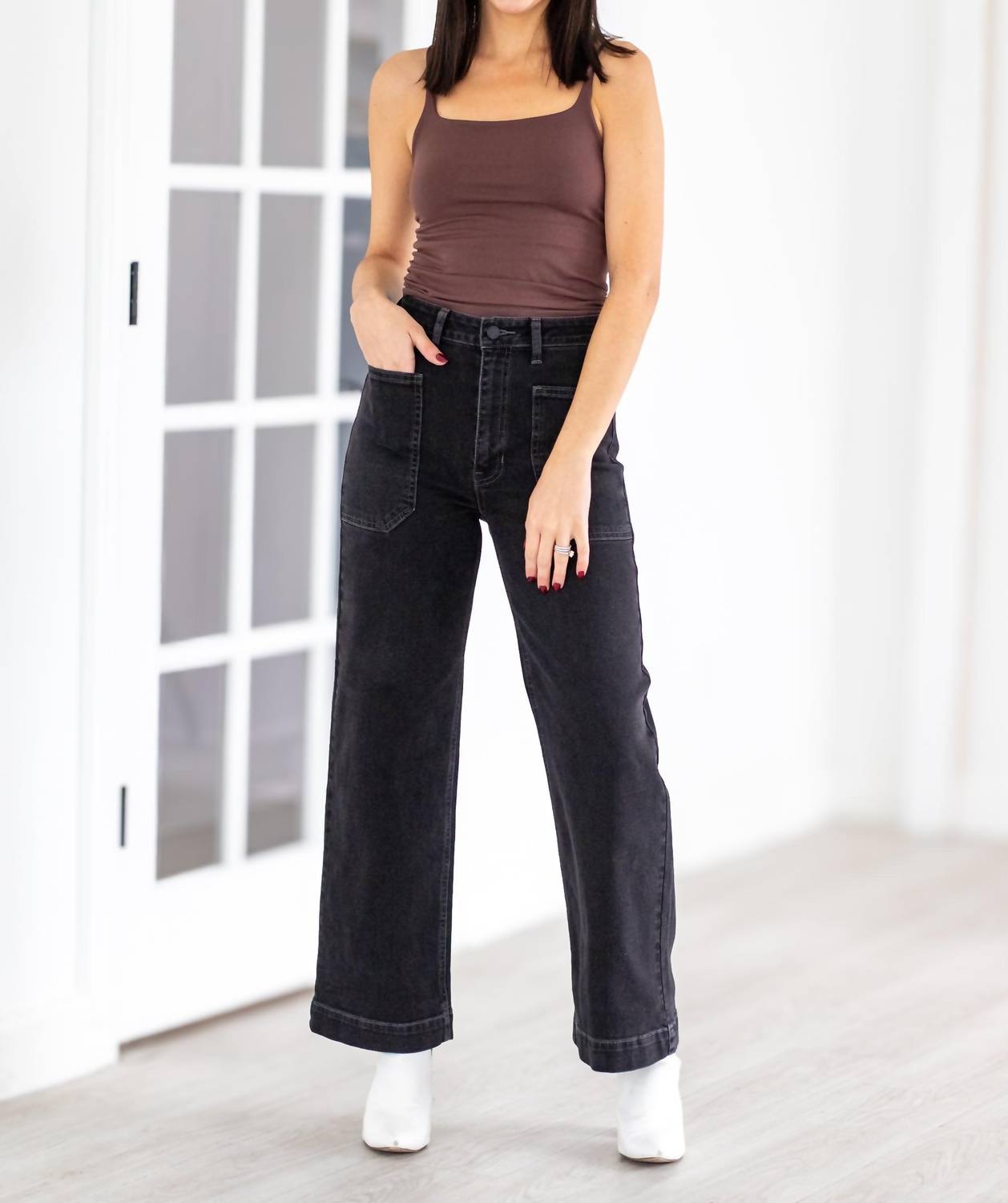 Just Black Denim - Patch Pocket Utility Jeans