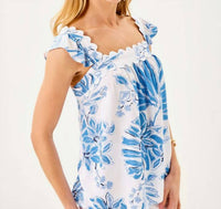 Lilly Pulitzer Gyah Sleeveless Top in blue - women's blouse - alternate view