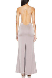 Katie May - Women's Plunging Maxi Gown Dress