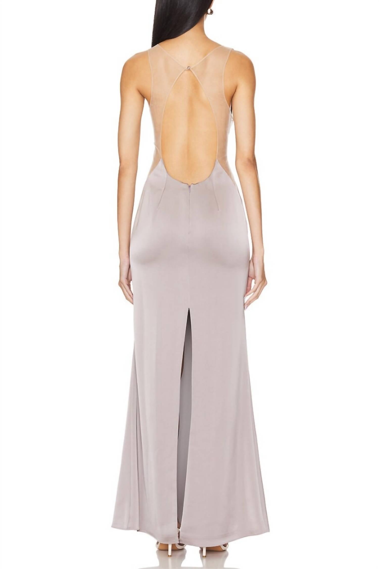 Katie May - Women's Plunging Maxi Gown Dress