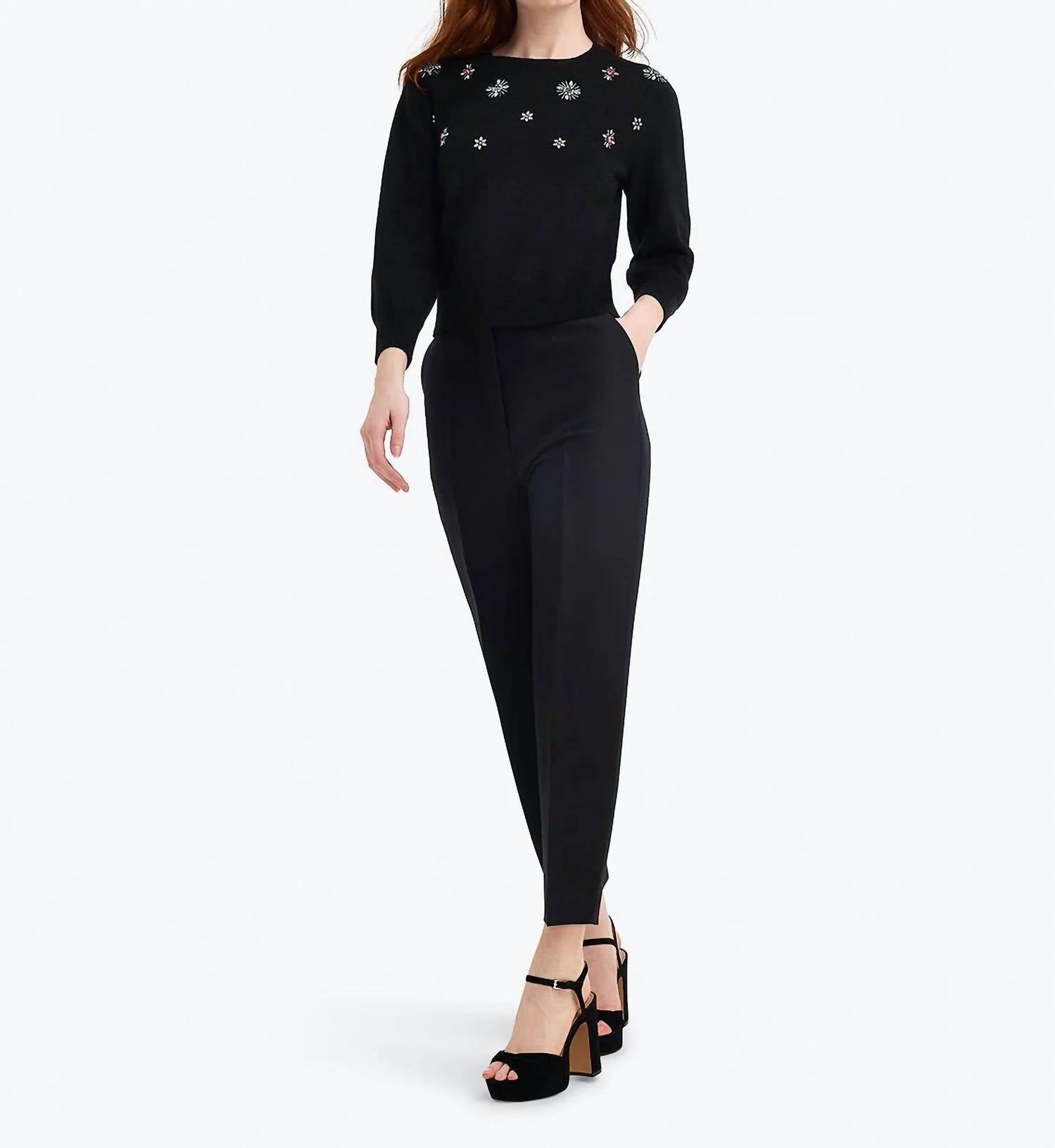Draper James - Embellished Crewneck Sweater