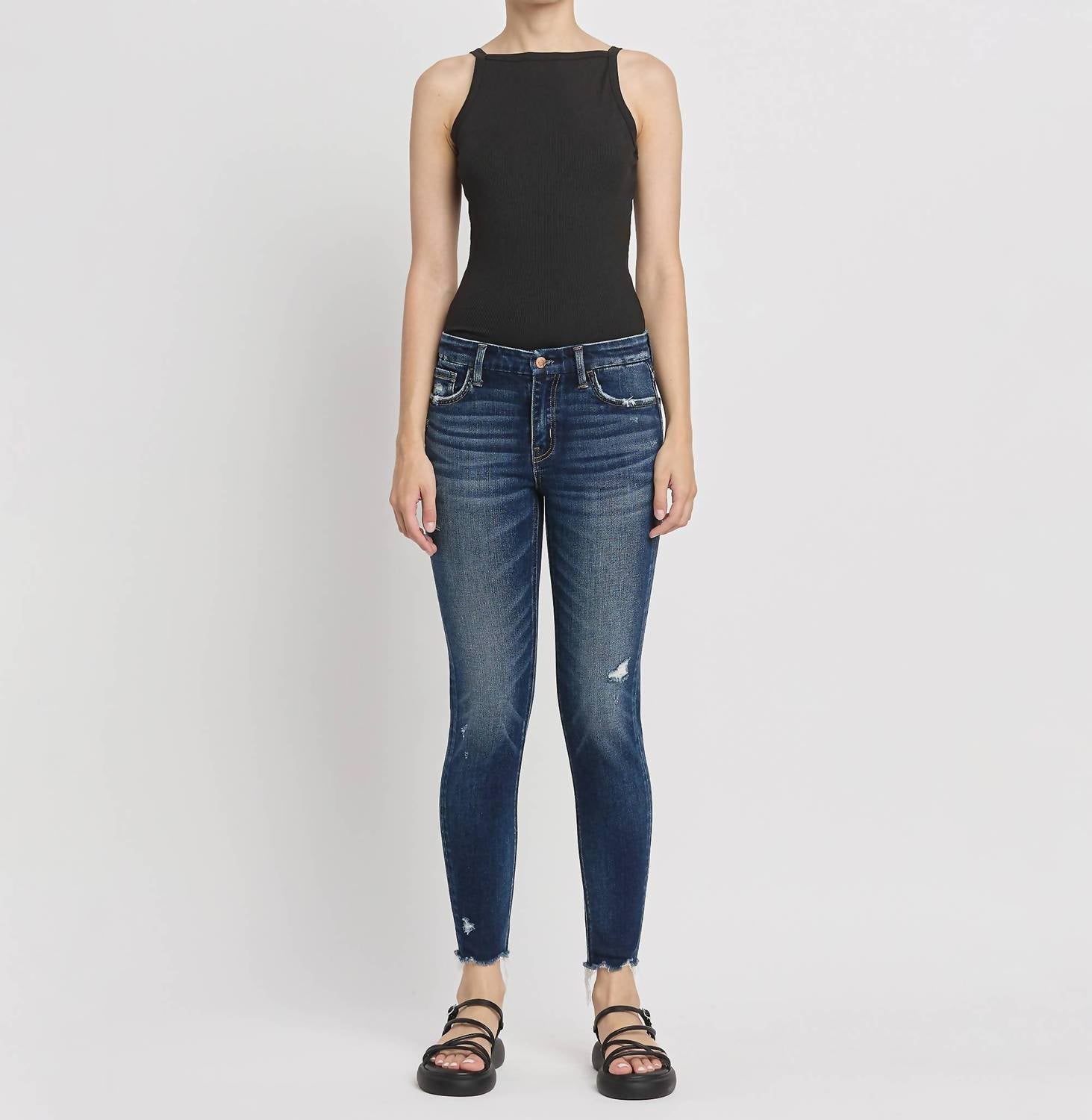 Flying Monkey - Mid Rise Ankle Skinny Jeans