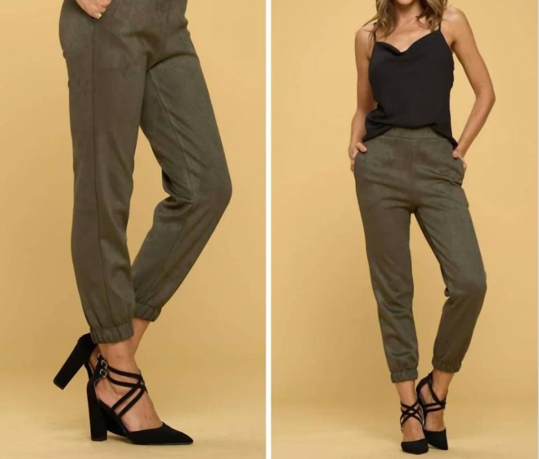 Renee C - Suede Jogger