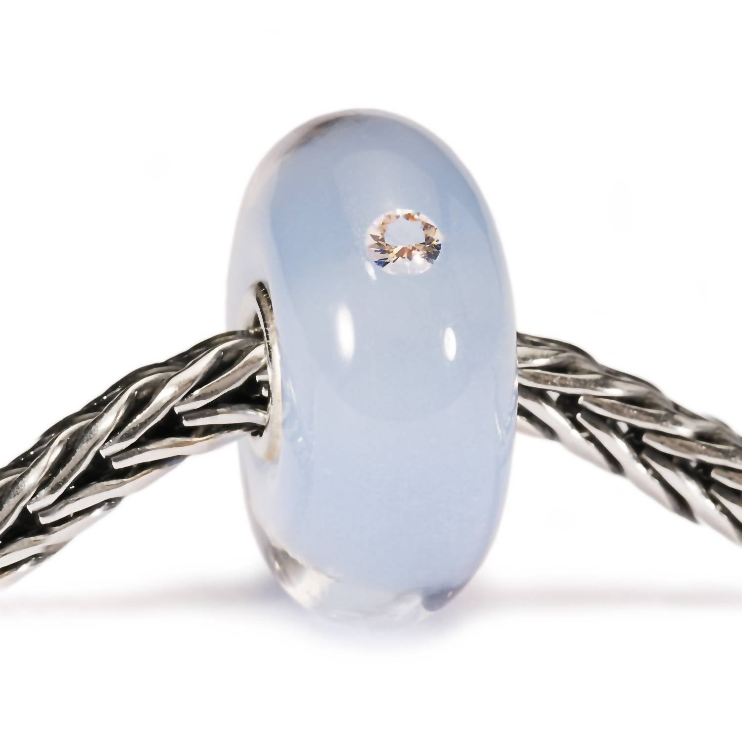 Trollbeads Women's Baby Boy Glass Bead Charm in silver - women's jewelry - alternate view
