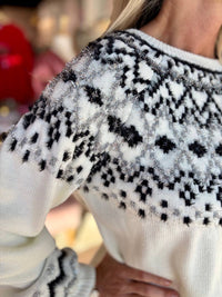 Vine & Love - Fair Isle Glitter Sweater