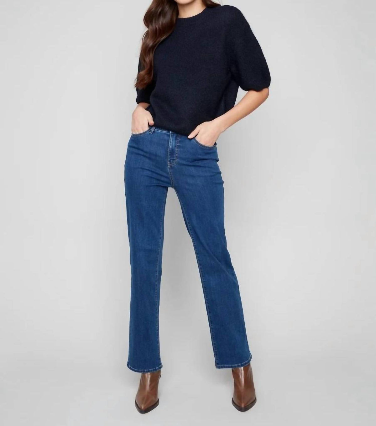 Charlie B - Balloon Elbow Sleeve Sweater
