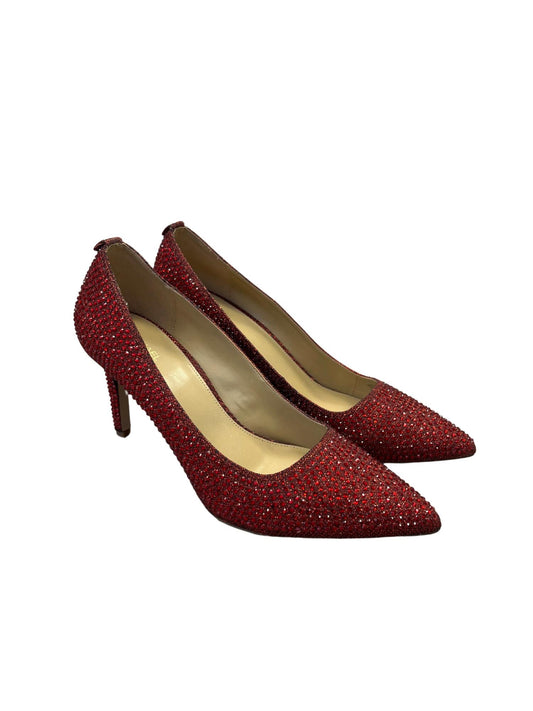 Michael Kors - Red Diamond Pointed Toe Heeled Pumps