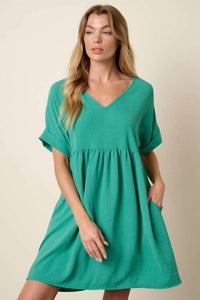 Mittoshop - Dia Tiered Short Sleeve Dress
