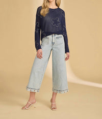 Fdj - Women's Fine Gauge Embellished Sweater
