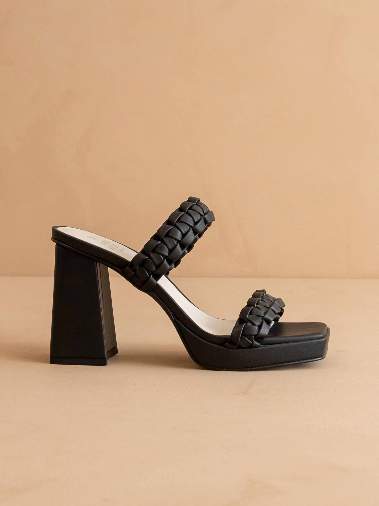 Oasis Society - Women's Zenda Braided Chunky Platform Party Heel Sandal