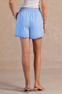 Current Air - Striped Embroidered Shorts