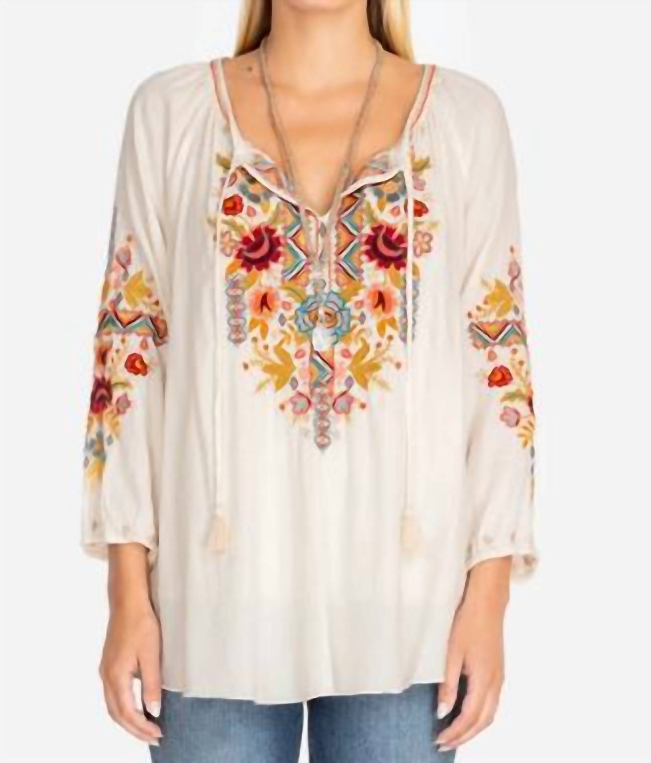 Johnny Was - Clansy Peasant Blouse