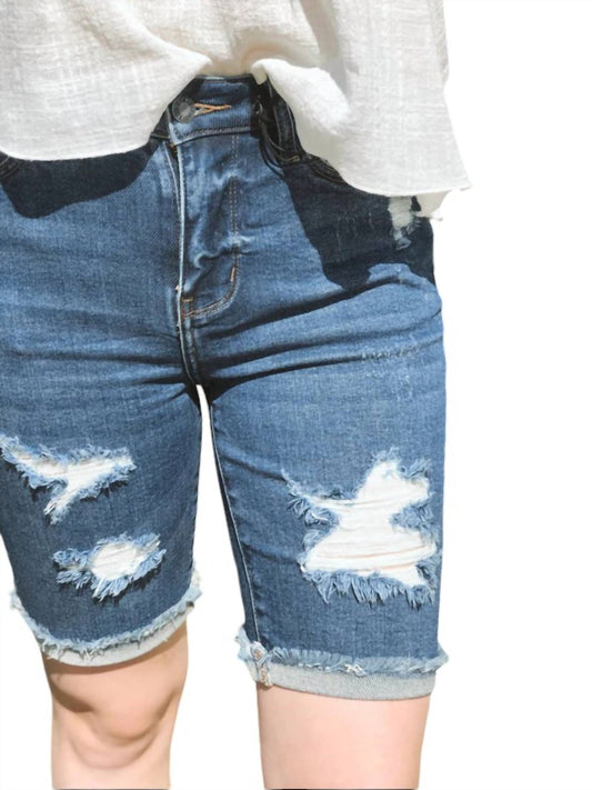 Judy Blue - Destroyed Bermuda Shorts