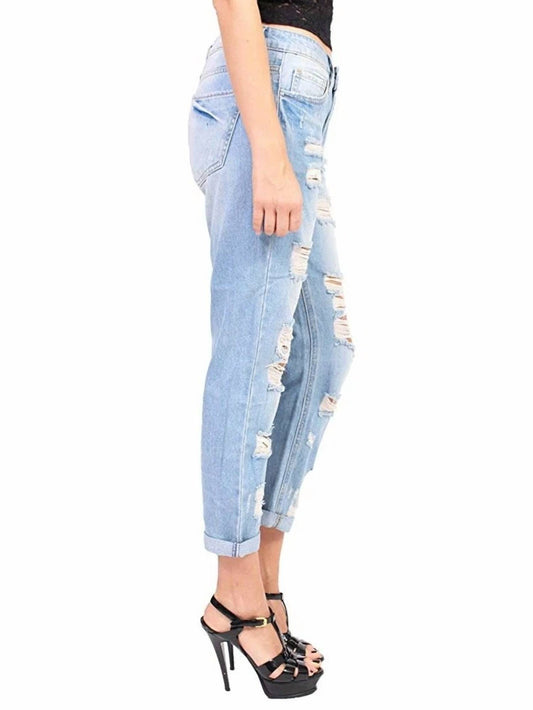 Cello - Super High Rise Distressed Jean