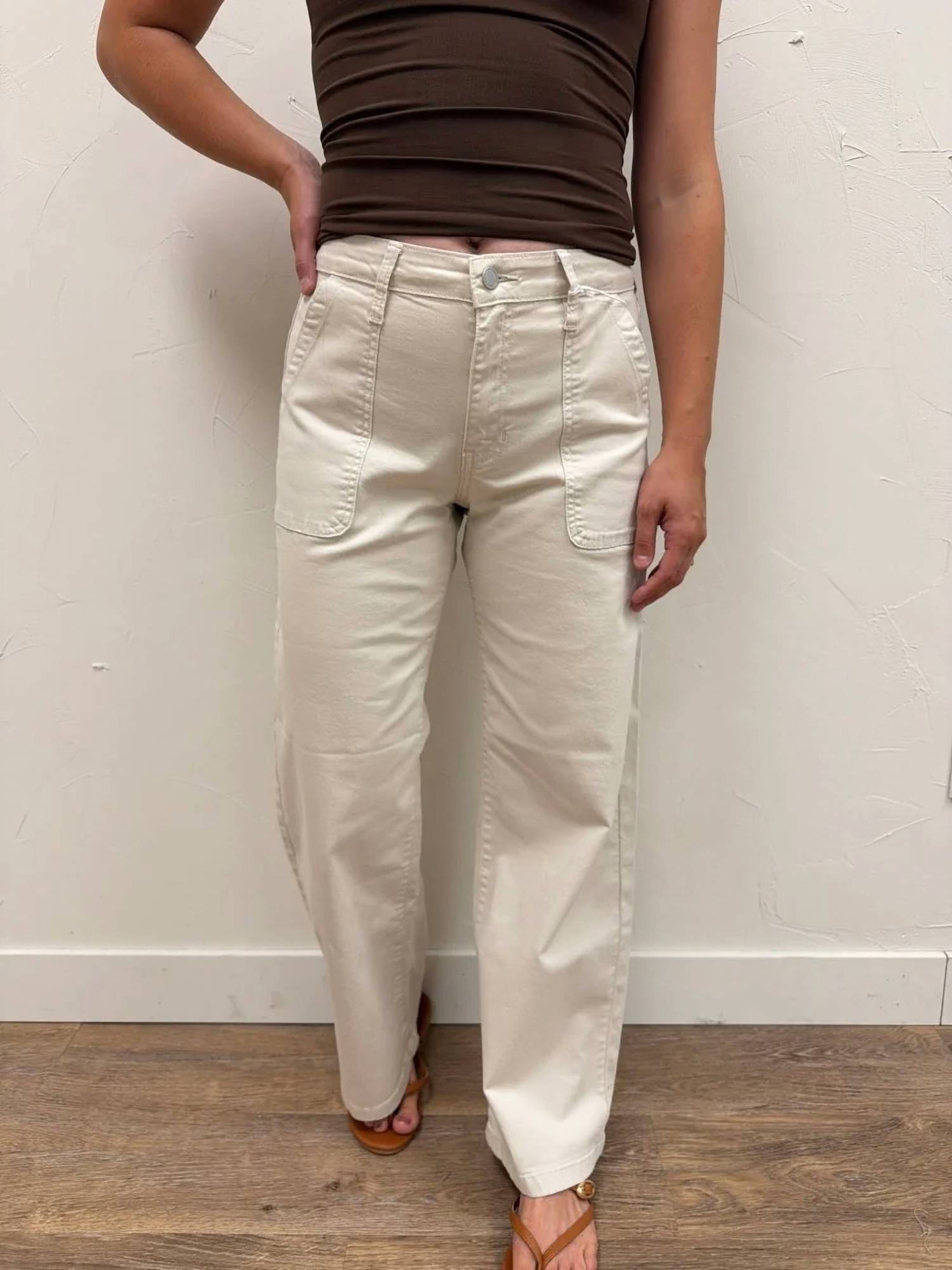 Just Black Denim - Twill Utility Pocket Relaxed Jeans