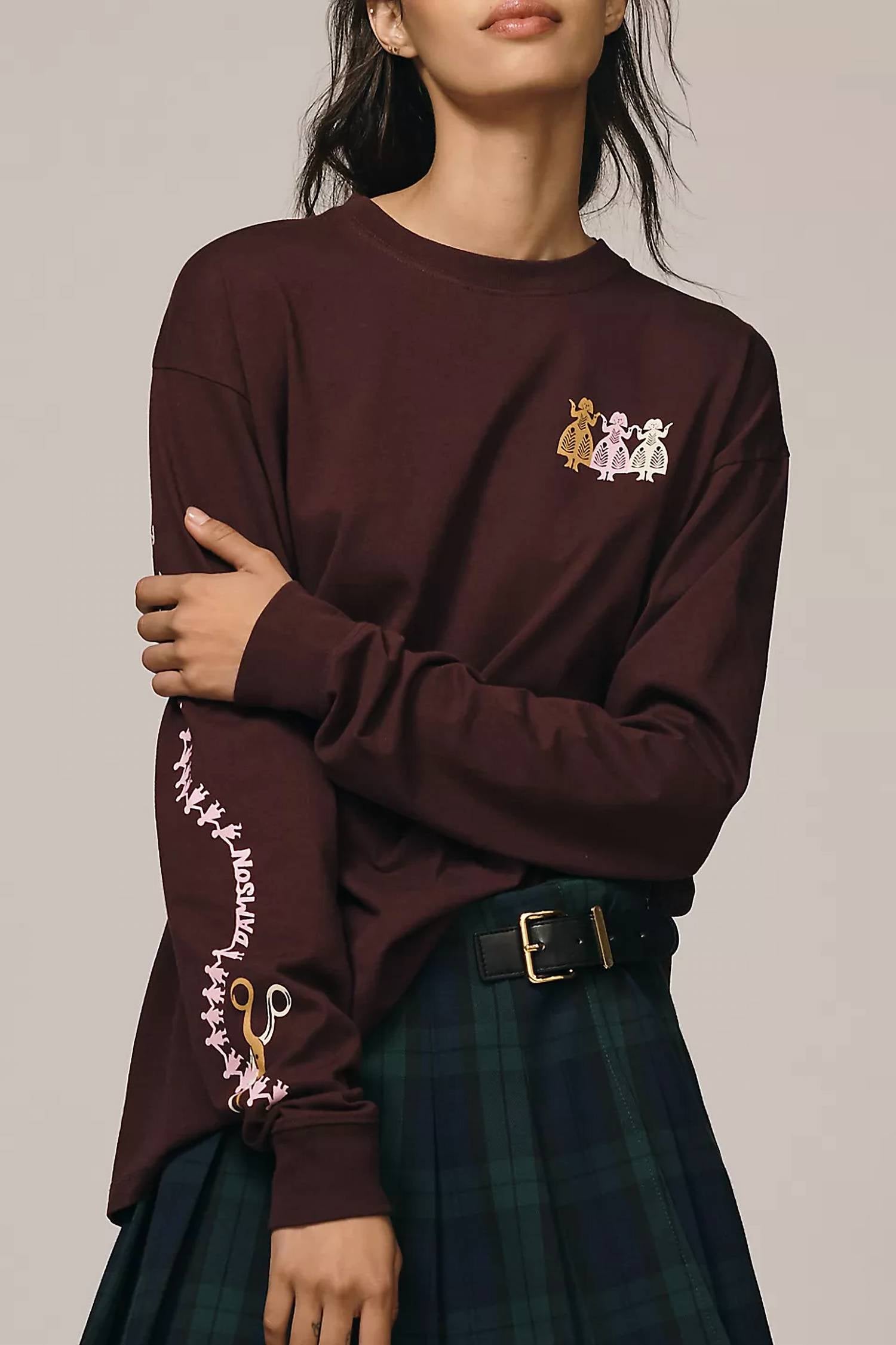 Damson Madder - Paper Cut Gals Tee