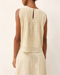 Marie Oliver Eletta Top in dune - women's shirt - detail view