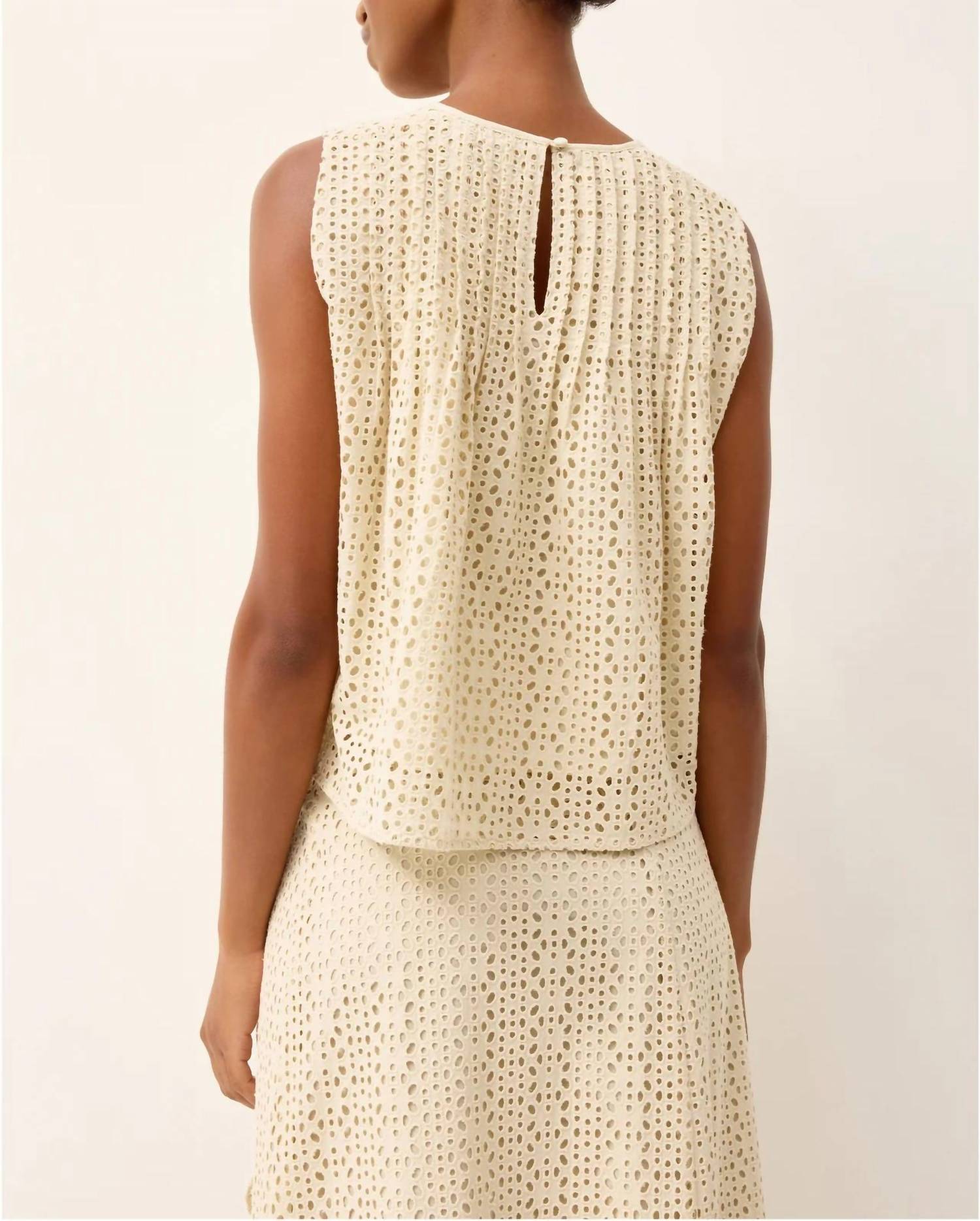 Marie Oliver Eletta Top in dune - women's shirt - detail view