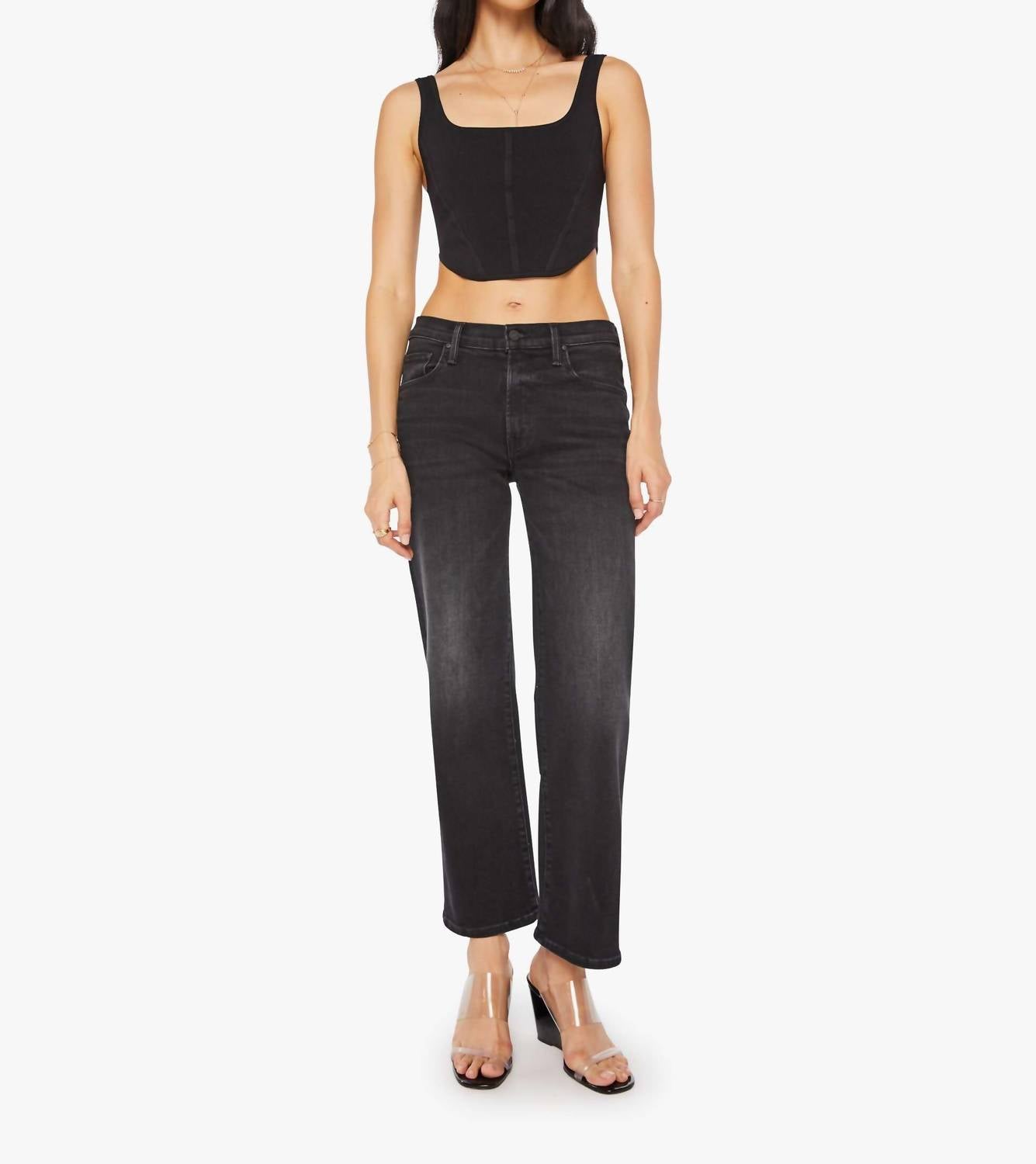 Mother - Women's Mid Rise Rambler Zip Flood Jeans