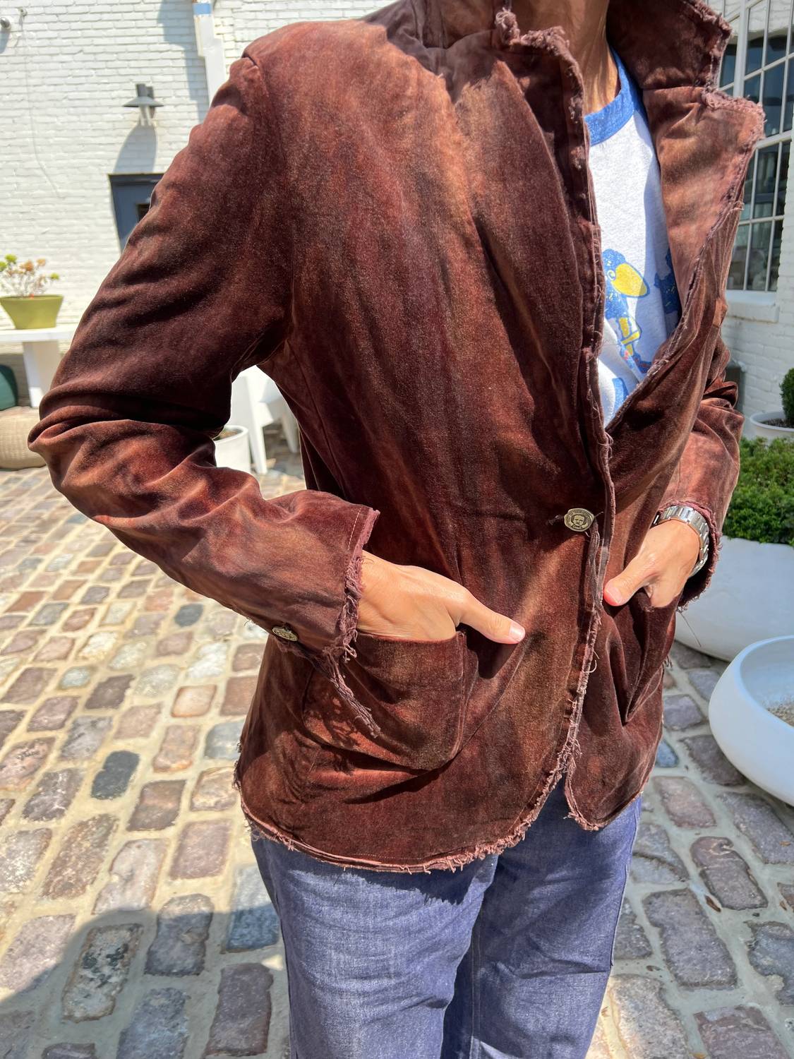 Imp Of The Perverse - Women's Hand Dyed Velvet Jacket