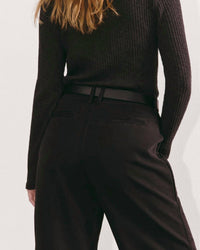 Everlane Straight Leg Utility Pants in buttersoft black - women's pants - alternate view
