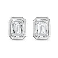 Diana M Jewels - Women's Emerald Lab-grown Diamond Stud Earrings (6.00 Tcw) - Elegant