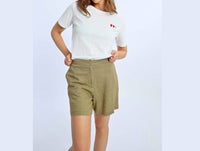 Molly Bracken - High Waist Linen Shorts