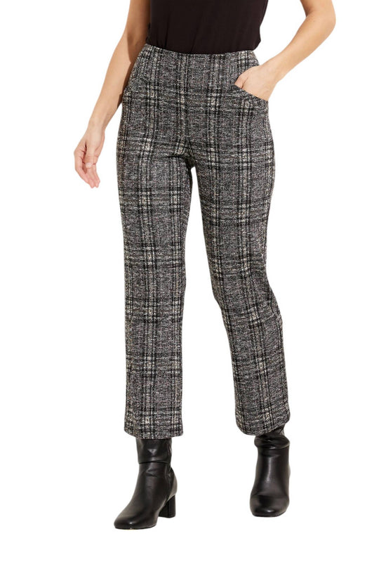 Joseph Ribkoff - PLAID HIGH-WAISTED PANT