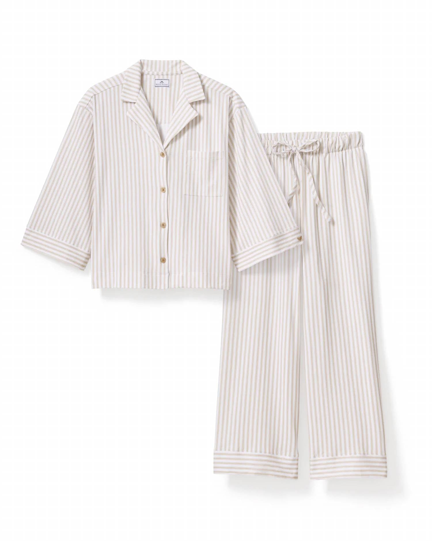 Petite Plume - Women's Olivia Wide Leg Pima Pajamas
