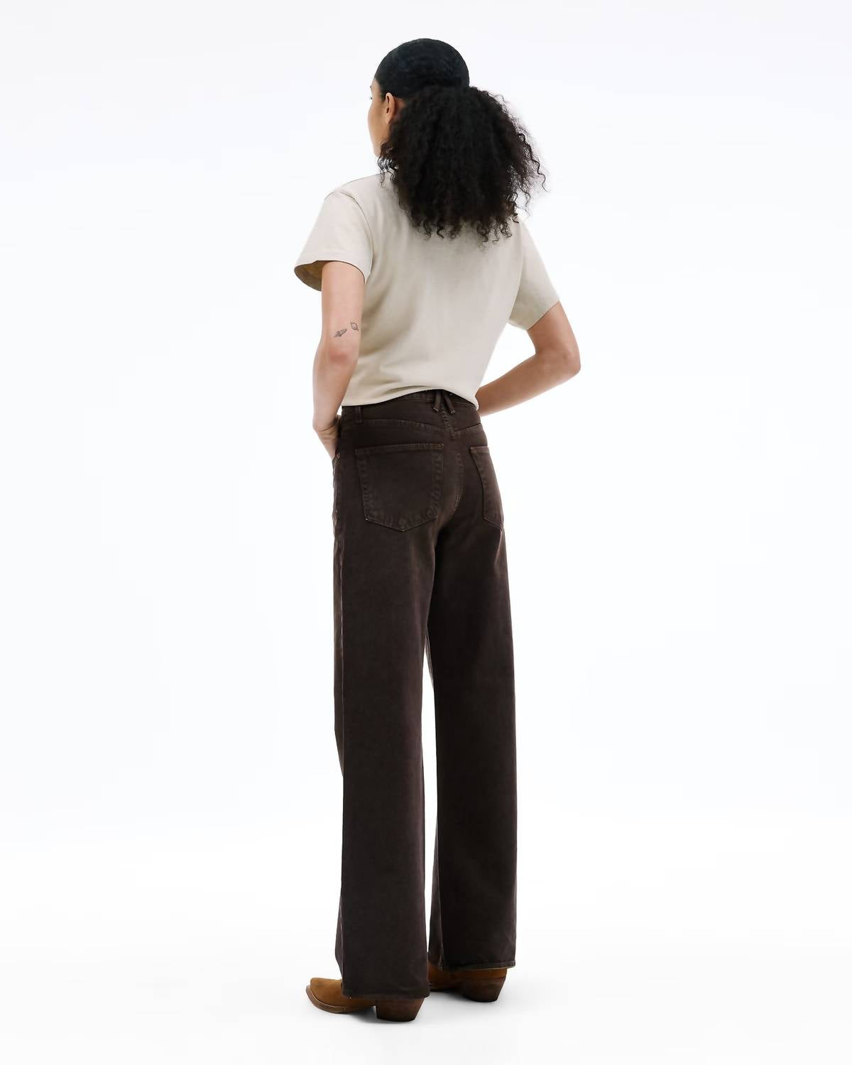 SLVRLAKE Women's Grace Pant in northern cedar - women's pants - detail view
