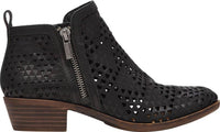 Lucky Brand - Women's Basel 3 Perforated Cut Out Low Cut Ankle Booties