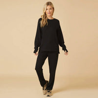 Softies - Dreamtech Crew Tunic With Side Zip & Flood Pant Set