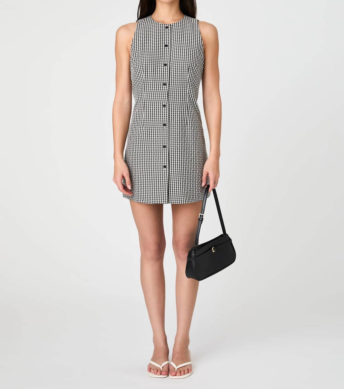 French Connection - Gingham Sleeveless Mini Dress