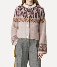 Forte Forte - Baby Alpaca Moiree Fair Isle Jacquard Sweater