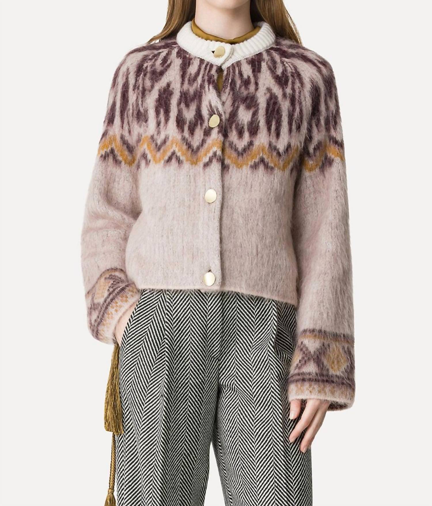 Forte Forte - Baby Alpaca Moiree Fair Isle Jacquard Sweater