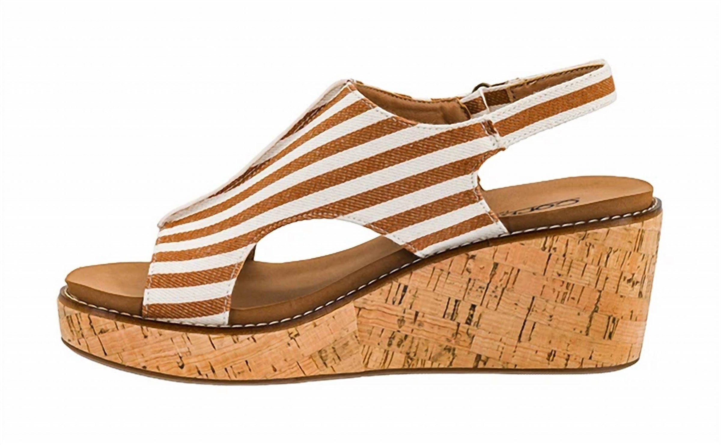 Corkys Footwear - Women's Stripped Carley Wedge Sandals