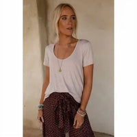 Three Bird Nest - Scoop Neck Bralette Tee