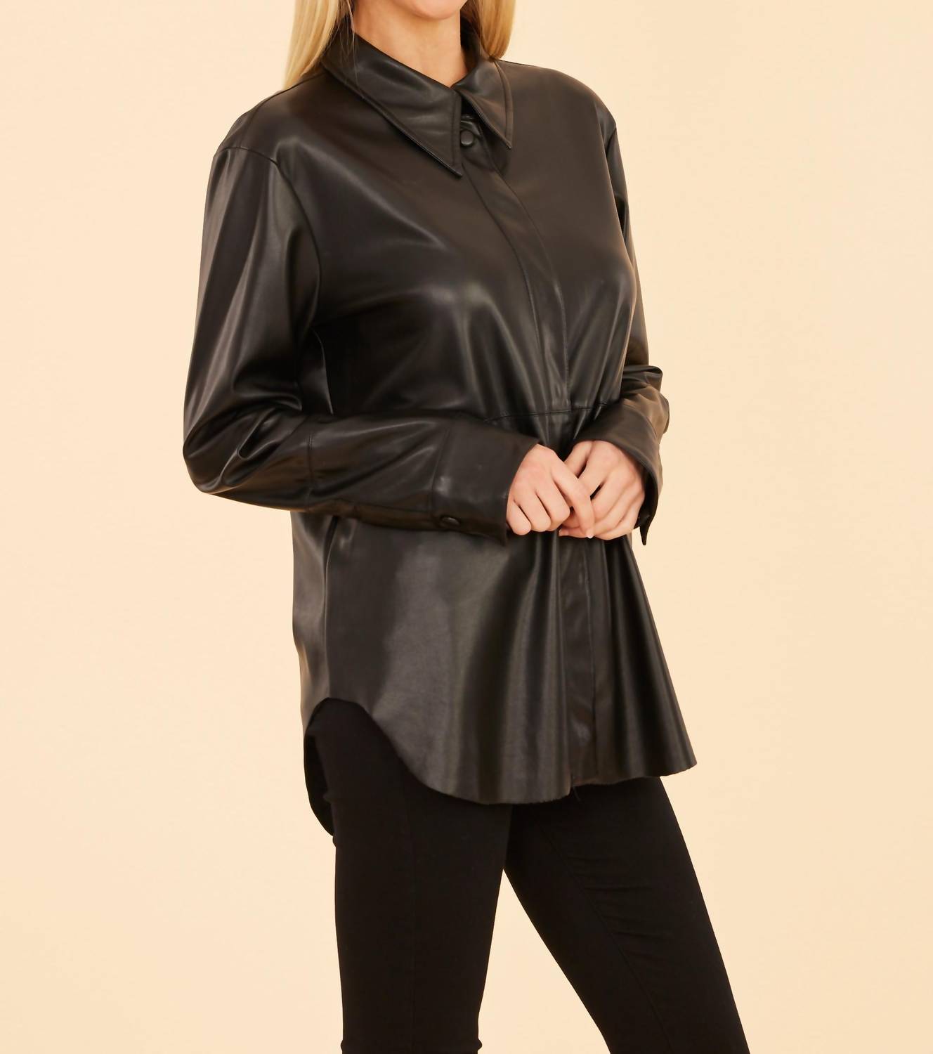Dolce Cabo - Vegan Leather Shirt